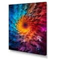 thumbnail image 2 of Designart "Space Fractal Spiral Bursting with Color V" Geometric Canvas Wall Art - Modern Colorful Abstract Fractal Entryway Wall Art, 2 of 6