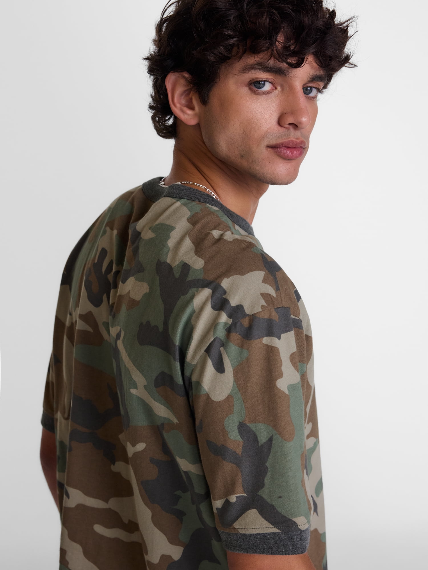 No Boundaries Cotton Ringer Tee, Men's & Big Men’s XS-3XL