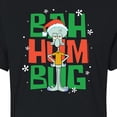 thumbnail image 3 of SpongeBob SquarePants - Squidward Bah Humbug - Juniors Cropped Cotton Blend T-Shirt, 3 of 6