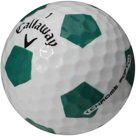 Pre-Owned Callaway Chromesoft Truvis Green Golf Balls, Good / AAA Quality, 24 Pack