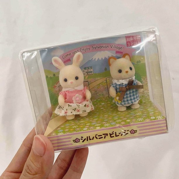Figura de anime de Sylvanian Families, rana unicornio arcoíris kawaii, disfraz de animal para boda, juguete, decoración de habitación bonita, regalos de cumpleaños para niños