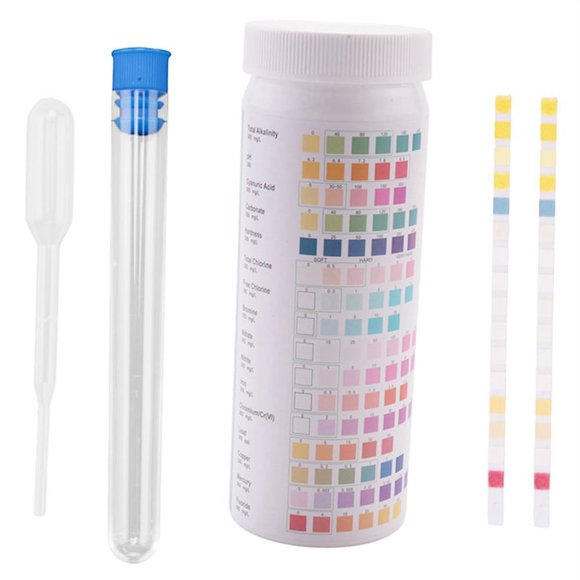 Water Testing Strips for Drinking Water- EPA Level Home Use, Water Test Strips with Lead, Mercury, Iron, PH, Hardness,1 set x Water Test Kits