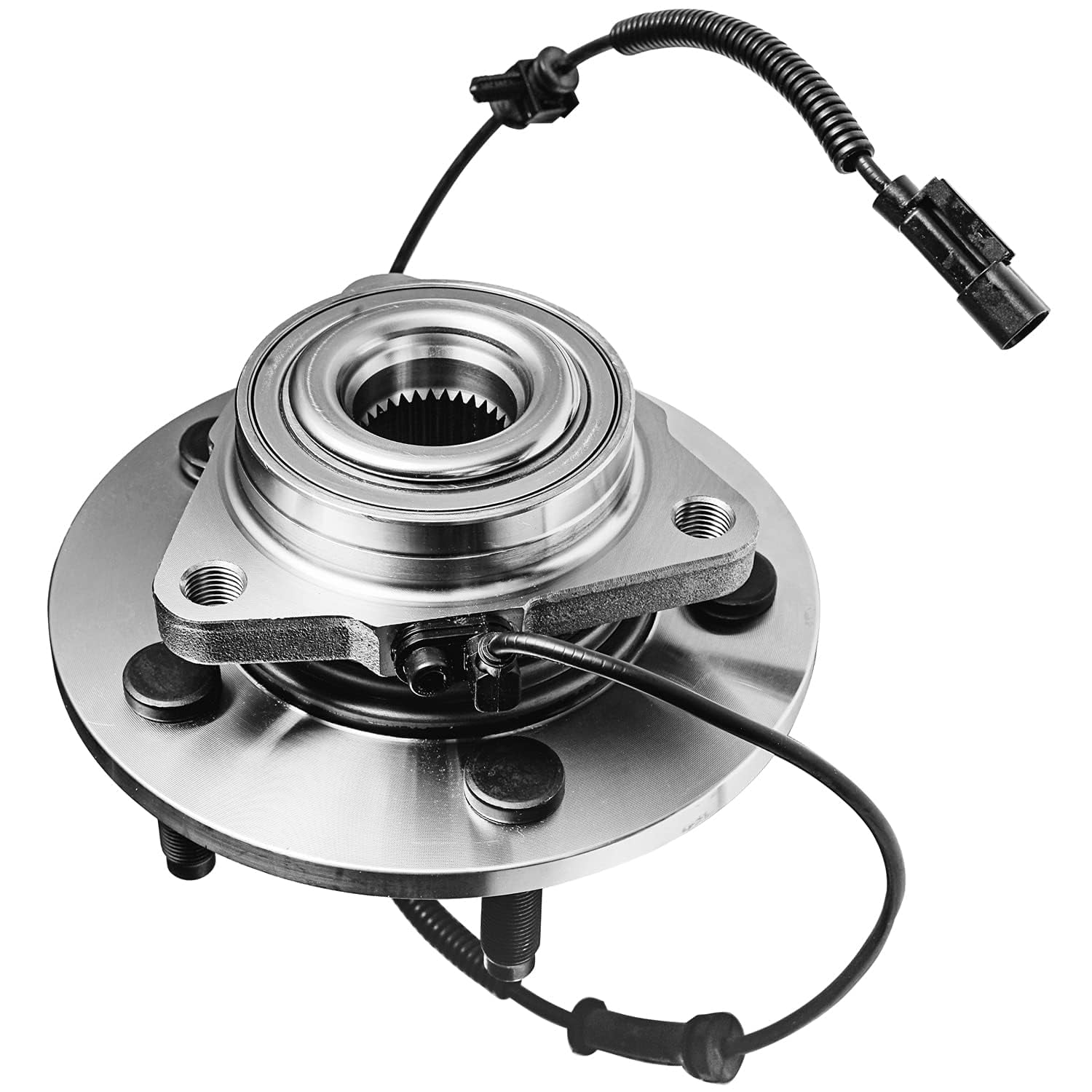 Detroit Axle - Front Wheel Bearing Hubs for 2006 2007 2008 Dodge Ram 1500, 2 Wheel Bearing and Hubs Assembly Set Replacement 5 Lugs