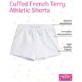 thumbnail image 6 of Real Love Girls' Active Shorts - 4 Pack Cuffed French Terry Sweat Shorts (Size: 7-16), 6 of 6