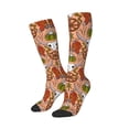 thumbnail image 2 of Vsdgher Cow Skull Print Thigh High Socks Extra Long Stretchy Sock Women Over Knee High Opaque Stocking Daily Wear, 2 of 8