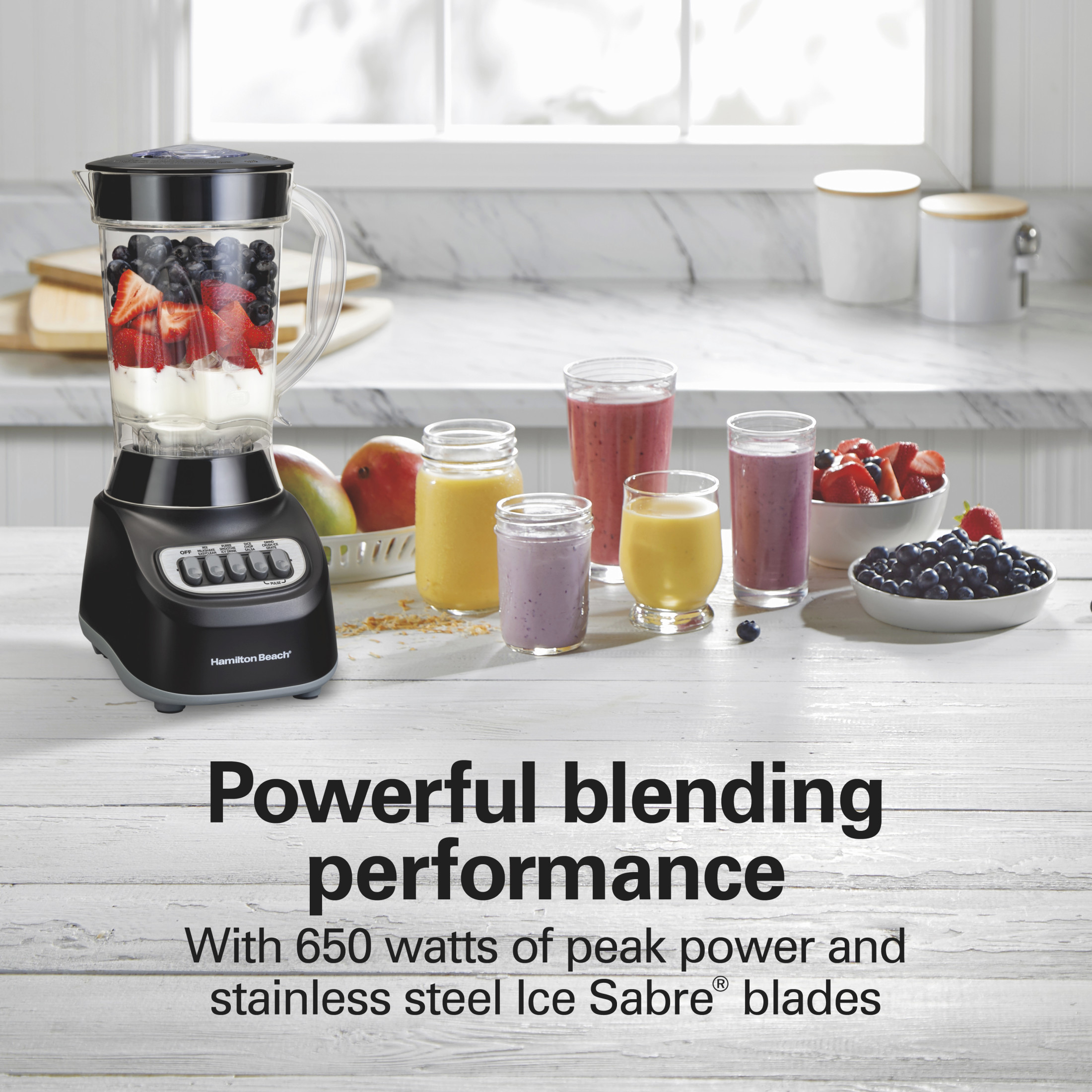 Hamilton Beach Smoothie Blender, 650W, Black photo 3