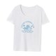 thumbnail image 3 of Camiseta de mujer de verano suave cuello redondo camiseta básica para desplazamientos trabajo camping viaje SG, 3 of 7