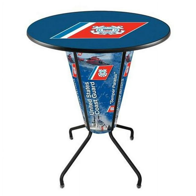 Holland Bar Stool L218B42CstGrd36RCstGrd Lighted Coast Guard Pub Table