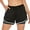 Black, variant on YouLoveIt Women's Yoga Shorts 2-in-1 Sports Yoga Shorts Double-layer High Waist Workout Yoga Shorts Pants Elastic Waistband Summe Beach Shorts Athletic Sweatpants with Pockets
