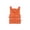 Orange, variant on Portable Foldable Buoyancy Vest with Double Buckle Safety Straps, 1 Piece Inflatable Style Swim Life Jacket for Boating and Kayaking 20X12 Inch