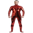 thumbnail image 1 of Traje de cuerpo completo de spandex brillante Traje piel Zentai Unitard Rojo XL XL Rojo SG jinwen Body Zentai, 1 of 6