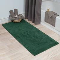 hunter green contour bath rug