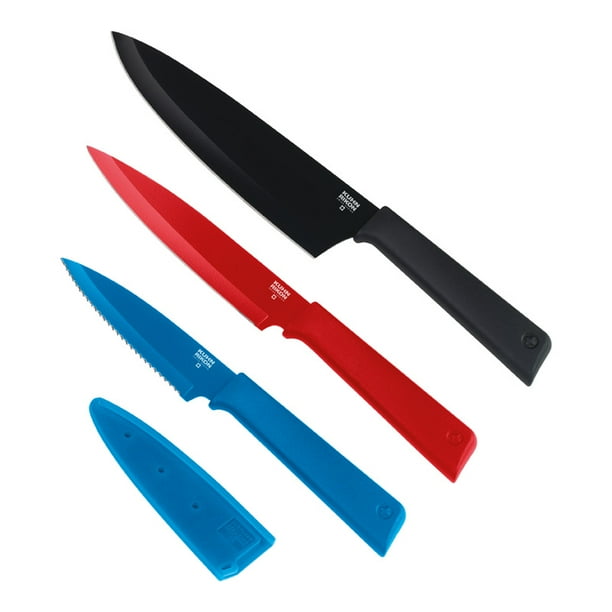 Kuhn Rikon Colori+ Professional Chef Knife Set (Set of 3)