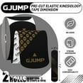 thumbnail image 4 of Kinesiology Tape, Precut Athletic Sports Tape 40 Strips (2 Rolls), Waterproof Breathable Muscle Tape for Pain Relief & Joint Support, 4 of 7