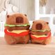 thumbnail image 4 of 26-27 Plush Doll Adorable Burger Capybara Plush Stuffed Toy Realistic Soft Stuffed Animal Toy for Kids, 4 of 5