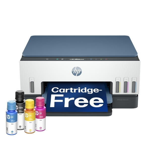 HP Smart Tank 6002 Wireless All-in-One Cartridge-Free Ink Tank Printer, 2 Yrs Ink Incl, Surf Blue