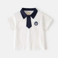 thumbnail image 5 of TAIAOJING Boys Short Sleeve Shirt Summer T-Shirt Casual Kids Tops With Breathable Collar For Toddler & Children Lovely 2-3Y, 5 of 5