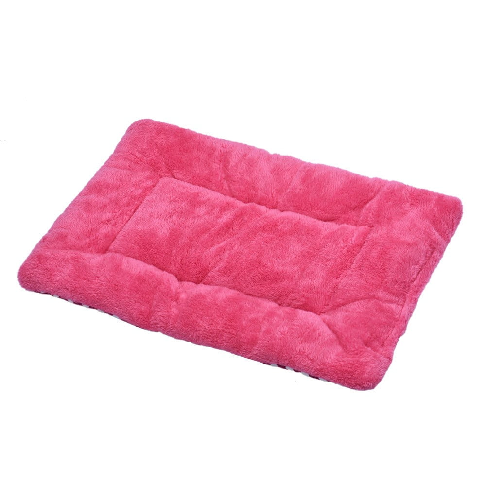 Dog Blanket Fleece Pet Cushion Puppy Dog Cat Bed Soft Warm Sleep Mat 18.1*12.6" 