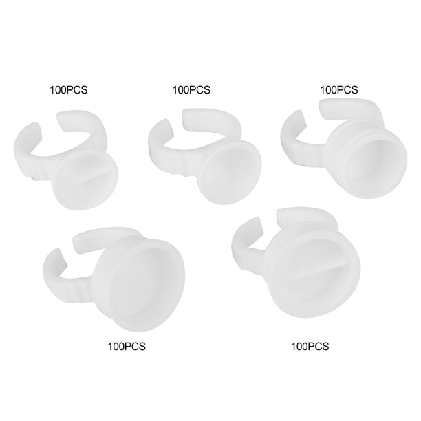 Taza de pigmento para tatuaje, 500 unidades de soporte de tinta desechable para tatuaje, taza de anillo de tinta para tatuaje, artesanía superior