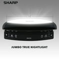 Sharp Alarm Clock with Night Light Easy to See Large Numbers, Loud