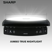 Sharp Alarm Clock with Night Light - Easy to See Large Numbers, Loud Beep Alarm, Green LED Display
