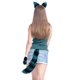 thumbnail image 2 of 1 juego de guantes de animales peludos, diadema con orejas y cola para fiesta de Halloween, accesorios de disfraz de cosplay, orejas y cola de animales peludos, 2 of 7