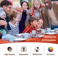 thumbnail image 4 of Exquisite Orange Plastic Tablecloth Cover - 54" x 108" - Heavy Duty - Disposable - Single Count, 4 of 6