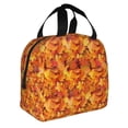 thumbnail image 2 of Easygdp Autumn Maple Leaf Pile Bolsa Térmica Premium - Tela Oxford Impermeable, Gran Capacidad, Bolsillo Frontal, Unisex para Trabajo, Escuela, Actividades al Aire Libre y Picnics, 2 of 8