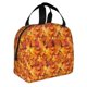 thumbnail image 2 of Fotbe Autumn Maple Leaf Pile Bolsa Térmica con Estampado y Forro de Aluminio Grueso Bolsa de Almuerzo con Bolsillo Frontal para Hombres y Mujeres, Ideal para Trabajo, Escuela, 2 of 8