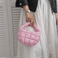 thumbnail image 4 of 6926 Bolso nube informal versátil Lindo bolso acolchado para mujer-PZ20230725005240 Rosa, 4 of 7