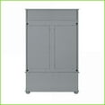 thumbnail image 4 of Hall Tree with Shoe Rack Bench, Coat Hooks & Shelves | Modern Classic Gray | MDF | Gray, 4 of 20