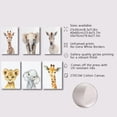 thumbnail image 4 of Juego de 3 pósteres de decoración de guardería de safari, impresiones artísticas de pared de animales de la jungla, impresiones de animales para bebés, decoración de dormitorio infantil, 4 of 5