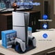 thumbnail image 2 of Soporte de refrigeración para PS5 Slim con base de carga para mandos para la consola PlayStation 5 Slim, ventilador de refrigeración, 12 ranuras para juegos, 2 of 9