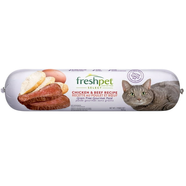 Nourriture Select de Freshpet au poulet et de bœuf pour chats