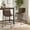 Brown, variant on 30 Dark Brown Bar Stools Set of 1, Mid-Century Modern Wood Frame with Faux Leather Seat, Swivel Barstool for Kitchen Counter Island, Walnut Veneer & Footrest
