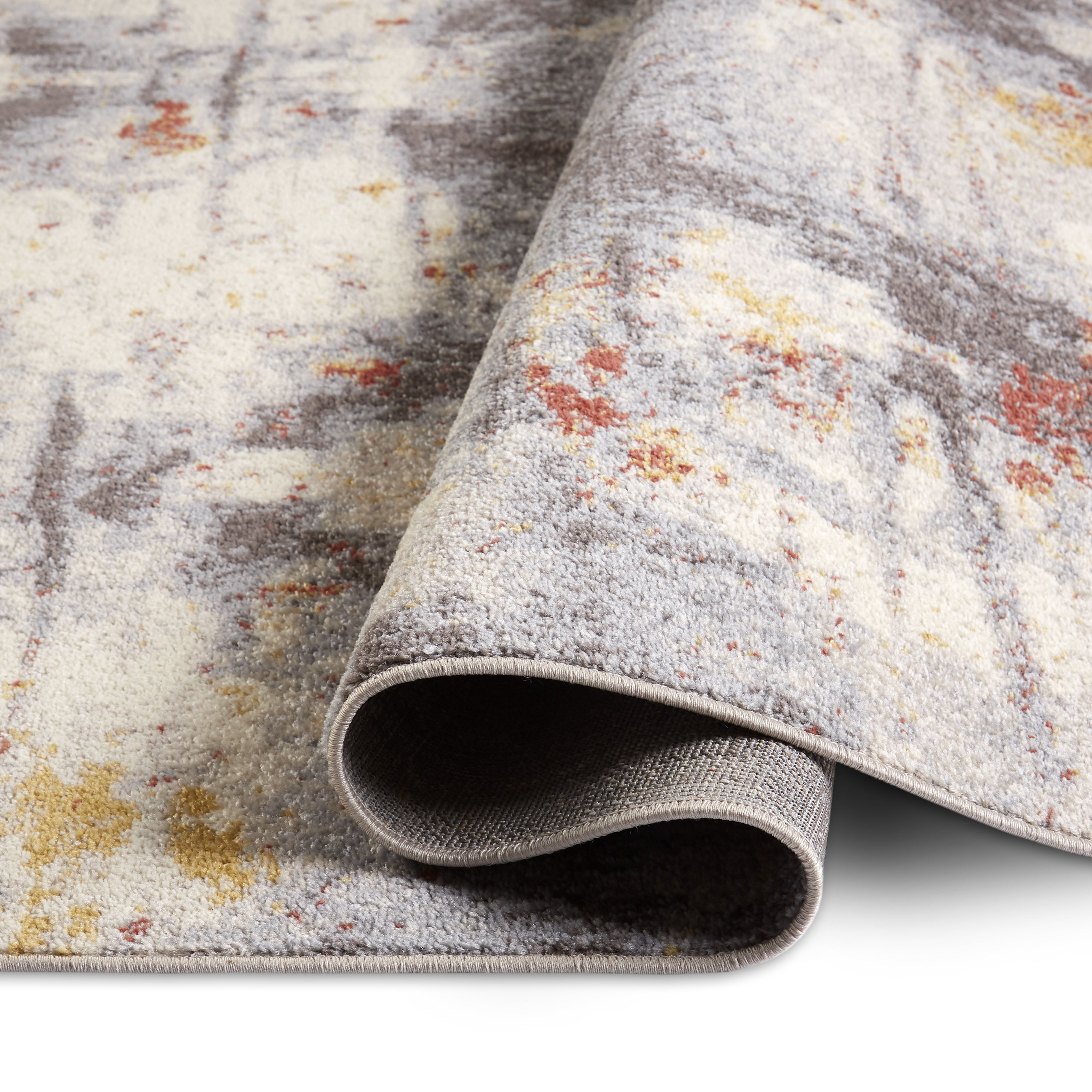 Home Dynamix Venice Cameo Contemporary Abstract Area Rug, Gray Terra, 5' 3" x 7' 3" Rectangle