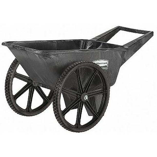 RUBBERMAID FG565461BLA Big Wheel Cart,HD,1/8 cu. yd.,200 lb. Walmart