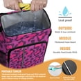 thumbnail image 2 of Travel Cooler Bag - Pink and Black Of Leopard Print Camping Beer Cooler Backpack with Bottle Opener- Waterproof Insulated Picnic Backpacks - Cooler Bag for Beach, 2 of 6