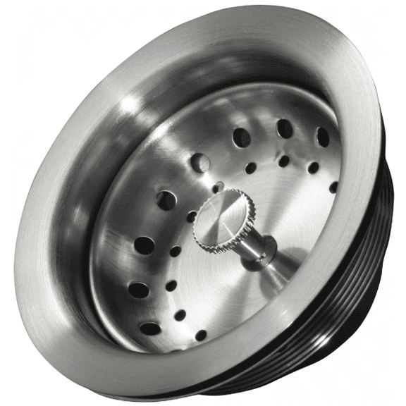 Franke 4010856 Stainless Steel Kitchen Sink Drain and Strainer Kit, Fits 3 1/2" Diameter Sink Drain Holes, Brushed Nickel