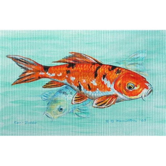 Betsy Drake DM117G Koi Door Mat 30''x50''