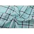 thumbnail image 6 of Apparonia Women's Sleepwear Cotton Pajama Set Flannel Long-Sleeve Button Down Shirt and Pant Mint Check L, 6 of 7