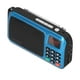 thumbnail image 4 of Radio portátil Bling Bling con Altavoz y reproductor de música MP3 color azul, 4 of 12