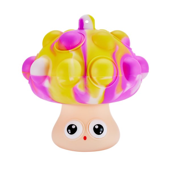 Mialoley 3D Mushroom Stress Balls Silicone Bubbles Sensory Anti Pressure Toys for Kids Adults