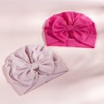thumbnail image 4 of Baby Turban Knot Hats Newborn Infant Toddler Hospital Hat Cotton Head Wrap (0-12 Months), 4 of 4