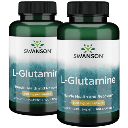 Swanson L-Glutamine 500 mg 200 Capsules (Best Way To Take L Glutamine)