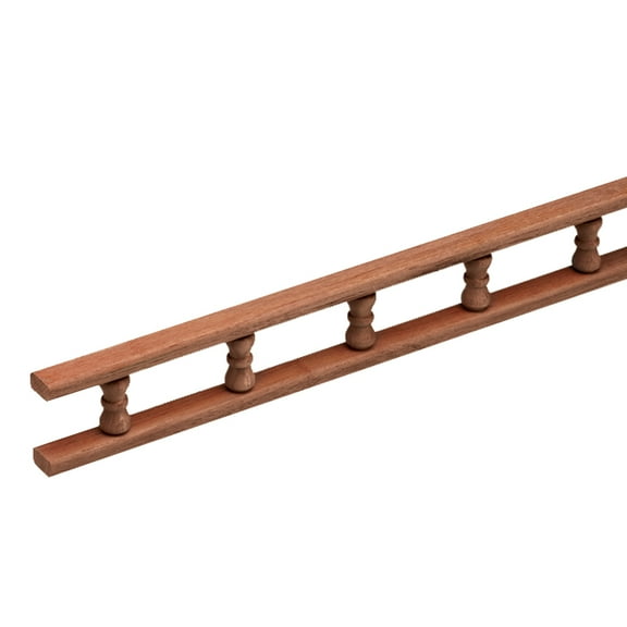 WHITECAP TEAK STANDARD PIN RAIL 5FT.