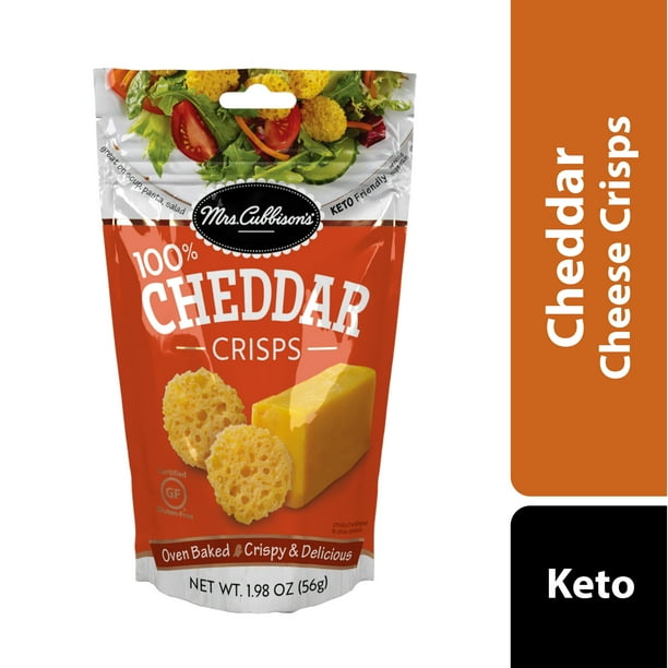Mrs. Cubbison's, Keto Friendly, Cheddar Cheese Crisps, 1.98 oz