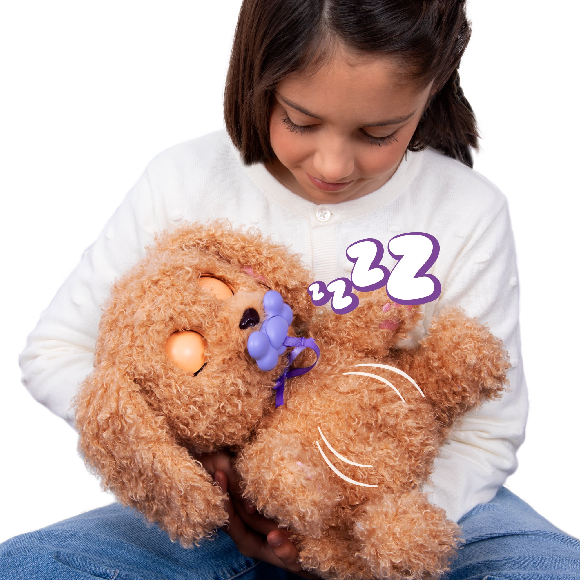 Baby Paws - Interactive Labradoodle Plush Toy Puppy & Backpack Carrier, with 15+ Sounds & Reactions, Gifts for Kids, Ages 18M+