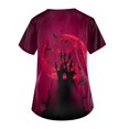 thumbnail image 3 of Hauts pour Femmes Liquidation Hauts pour Femmes Grande Taille Manches Courtes Col en V Blouse Imprimée Pull Hauts Chemise Bleu TG, 3 of 3