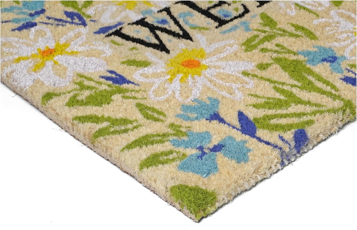 Calloway Mills 112853672 Field of Daisy Welcome Doormat 36" x 72"